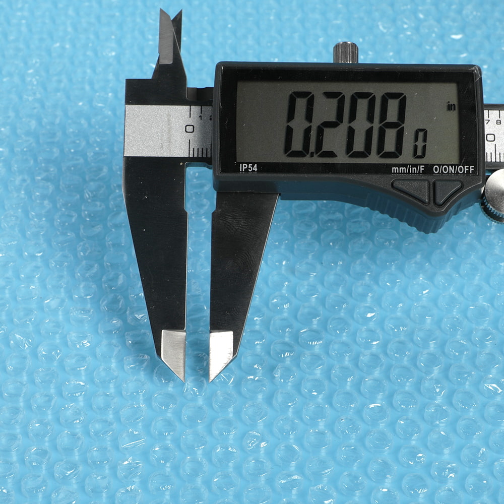 0,2 tommer diameter luftboblepose plast PE skum luftboblefilm